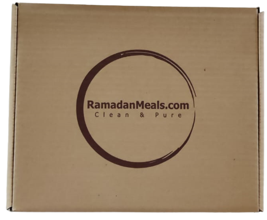 customize logo on iftar meal box.